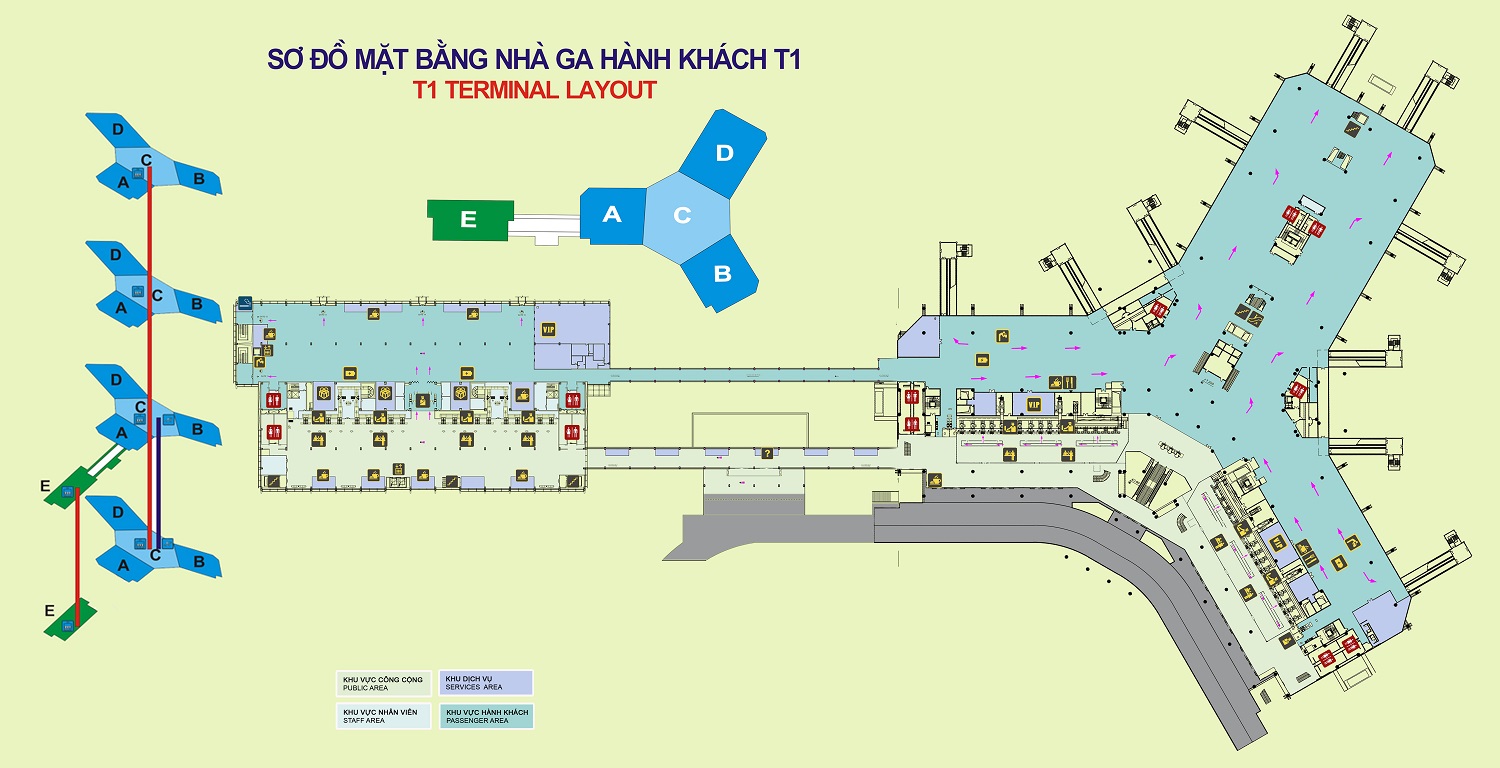 SƠ ĐỒ SÂN BAY NỘI BÀI MỚI