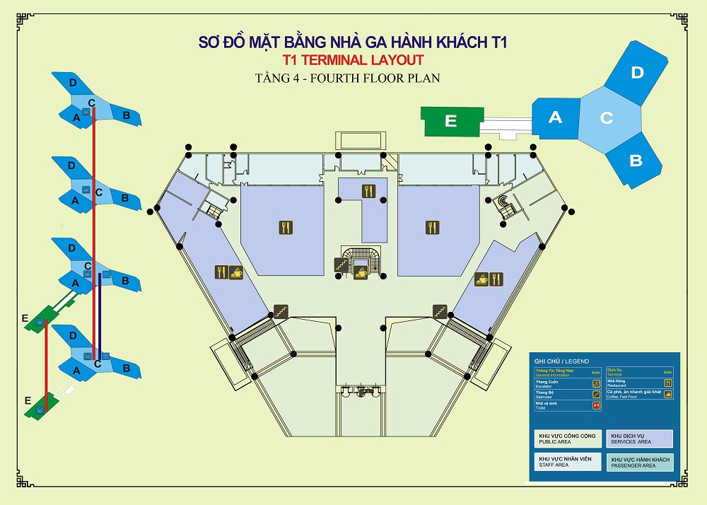 SƠ ĐỒ SÂN BAY NỘI BÀI MỚI