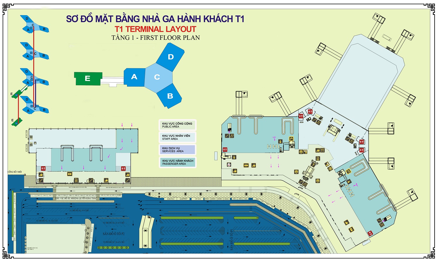 SƠ ĐỒ SÂN BAY NỘI BÀI MỚI