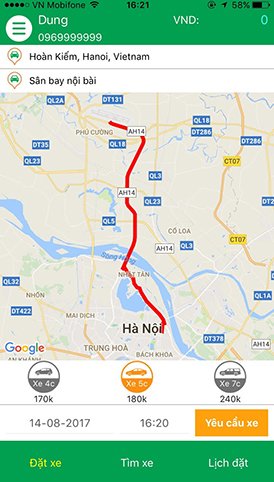 Taxi đường dài giá rẻ