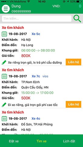 Taxi đường dài giá rẻ