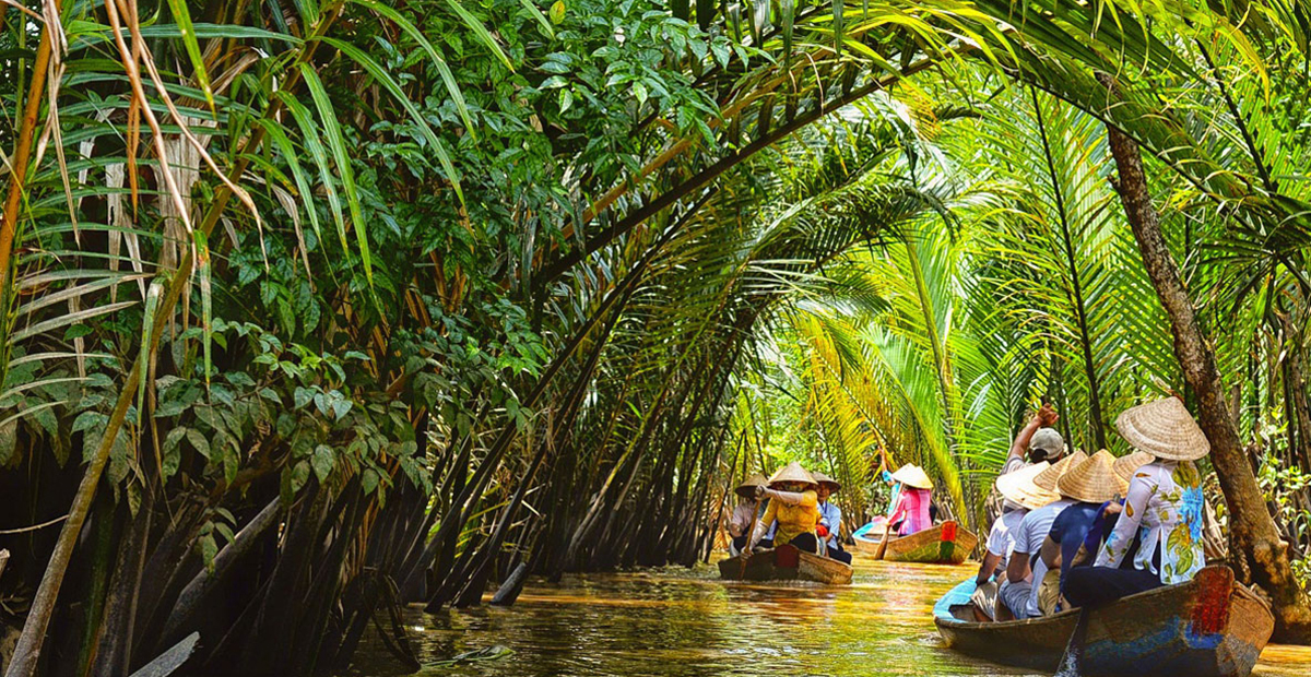 Khung cảnh miệt vườn sông nước mênh mông